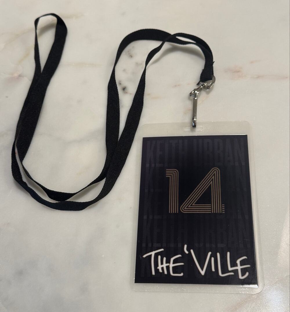 2014 Keith Urban Fanclub URBAN "THE 'VILLE" VIP Lanyard
